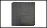 Плитка тактильная Черная тротуарная (ПУ, 500х500 мм, конусообразные линейное расположение)
