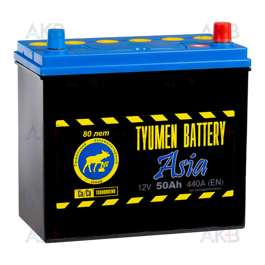 Аккумулятор Tyumen Battery Asia 50 Ач обр. пол. 440A (238x129x227)