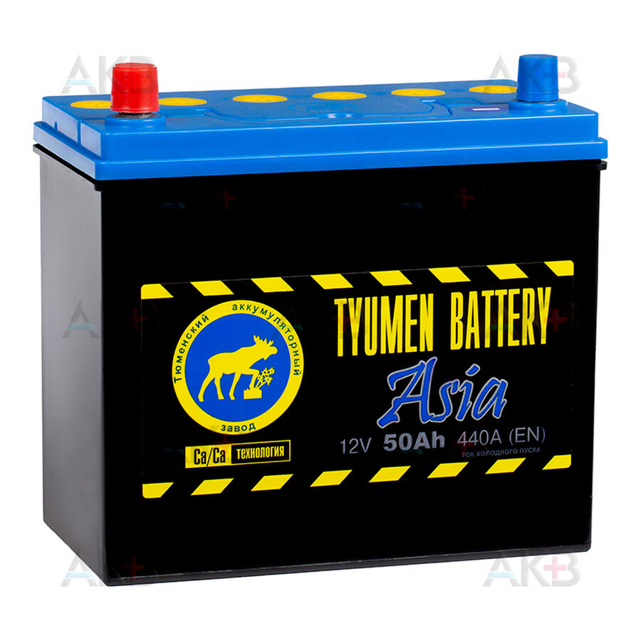Аккумулятор Tyumen Battery Asia 50 Ач прям. пол. 410A (238x129x227)