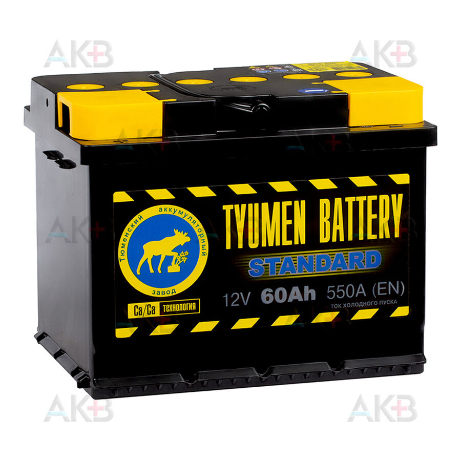 Аккумулятор Tyumen Battery Standard 60 Ач прям. пол. 550A (242x175x190)