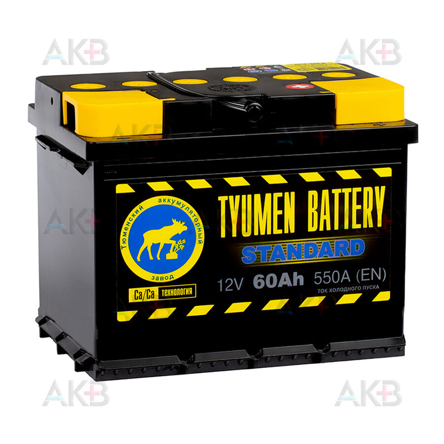 Аккумулятор Tyumen Battery Standard 60 Ач обр. пол. 550A (242x175x190)
