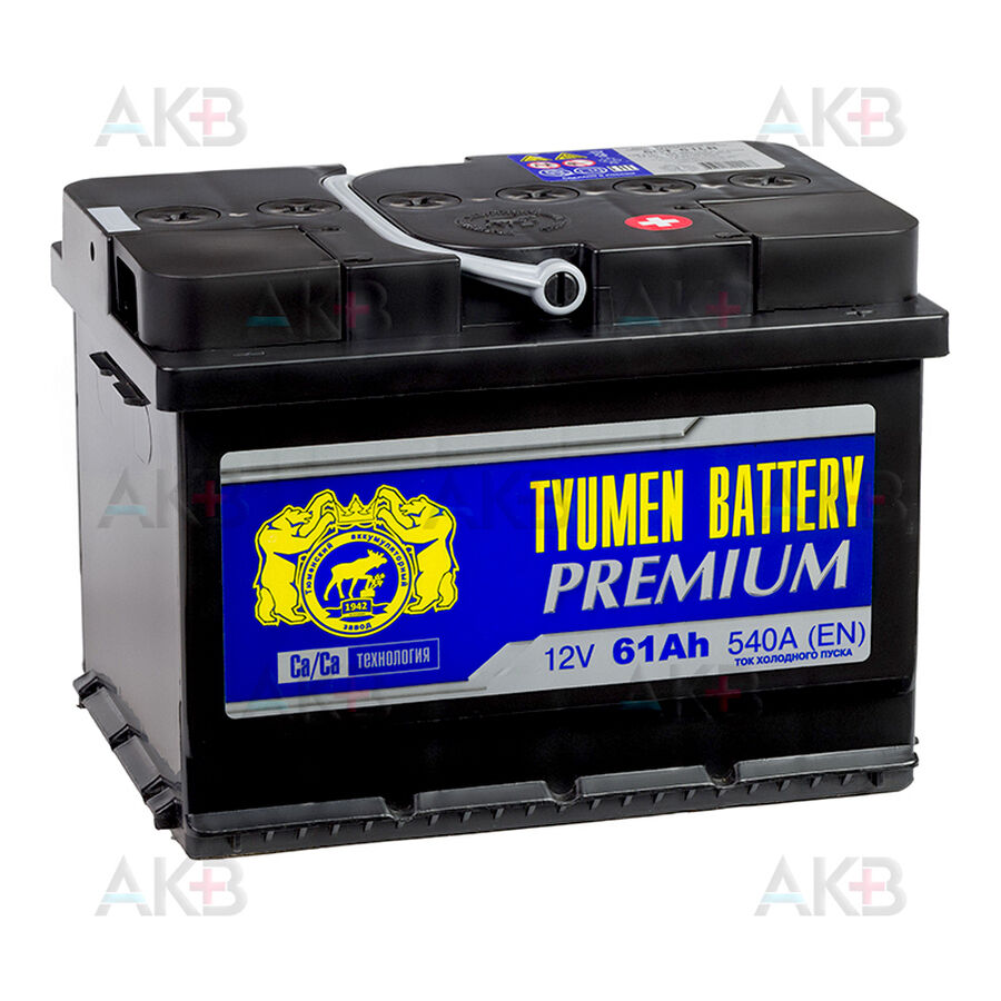 Аккумулятор Tyumen Battery Premium 61 Ач обр. пол. низкий 540A (242x175x175)