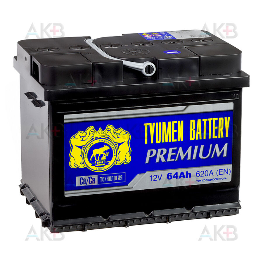 Аккумулятор Tyumen Battery Premium 64 Ач прям. пол. 620A (242x175x190)
