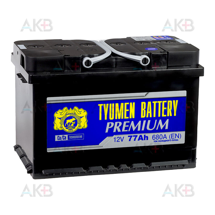 Аккумулятор Tyumen Battery Premium 77 Ач прям. пол. 670A (278x175x190)