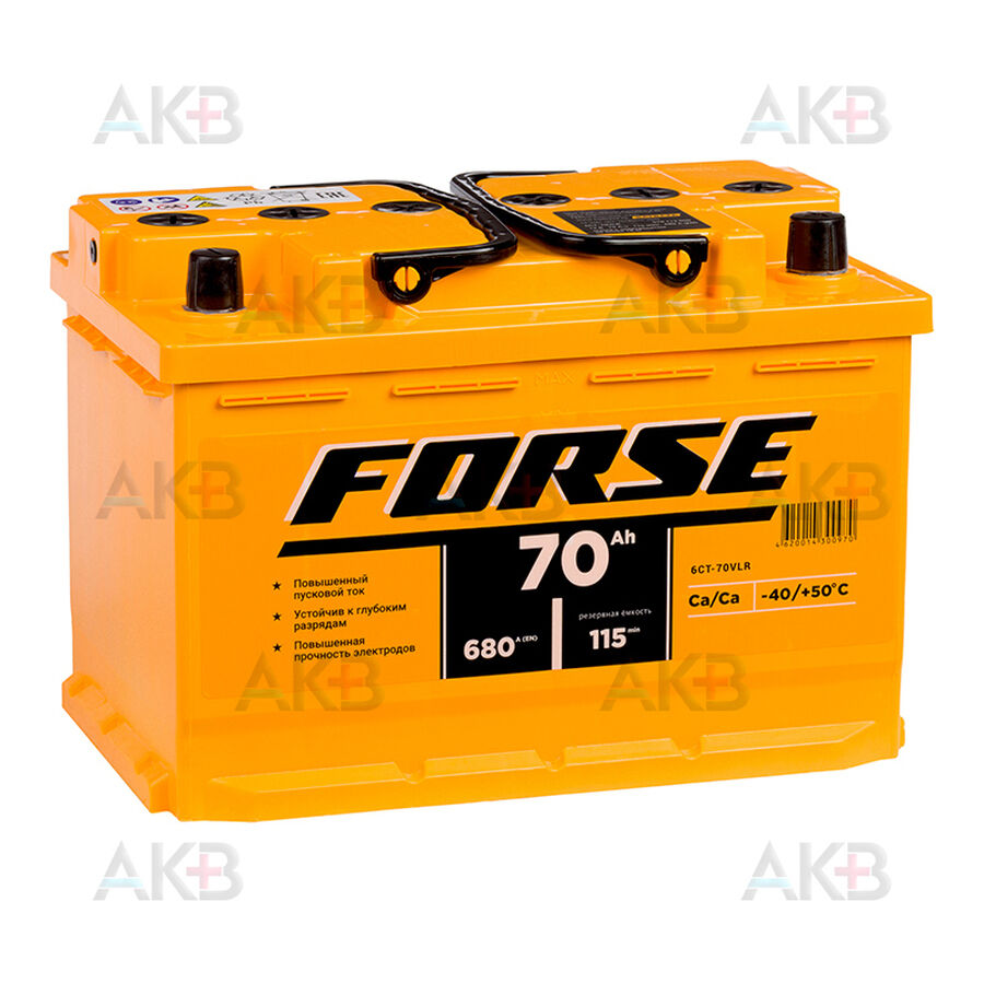 Аккумулятор Forse 70R 680A (278x175x190)