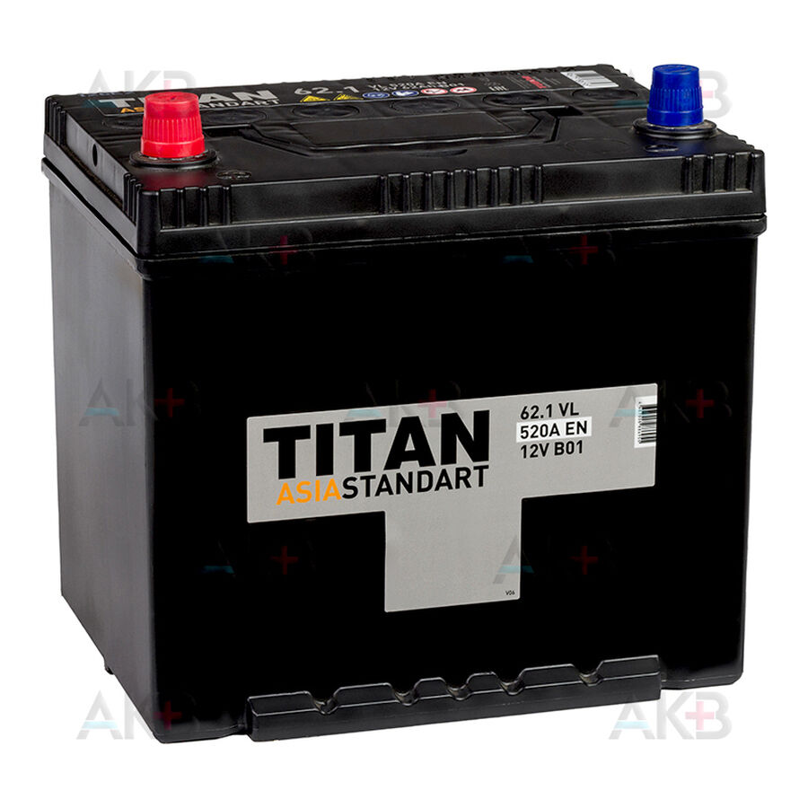 Аккумулятор Titan Asia Standart 62L (520А 230x173x225) 6СТ-62.1 VL B01