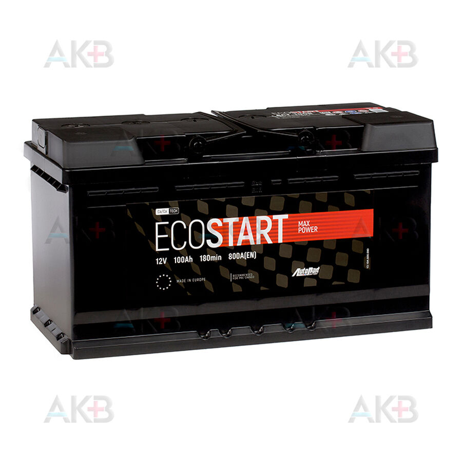 Аккумулятор Ecostart 100R (800А 353x175x190)