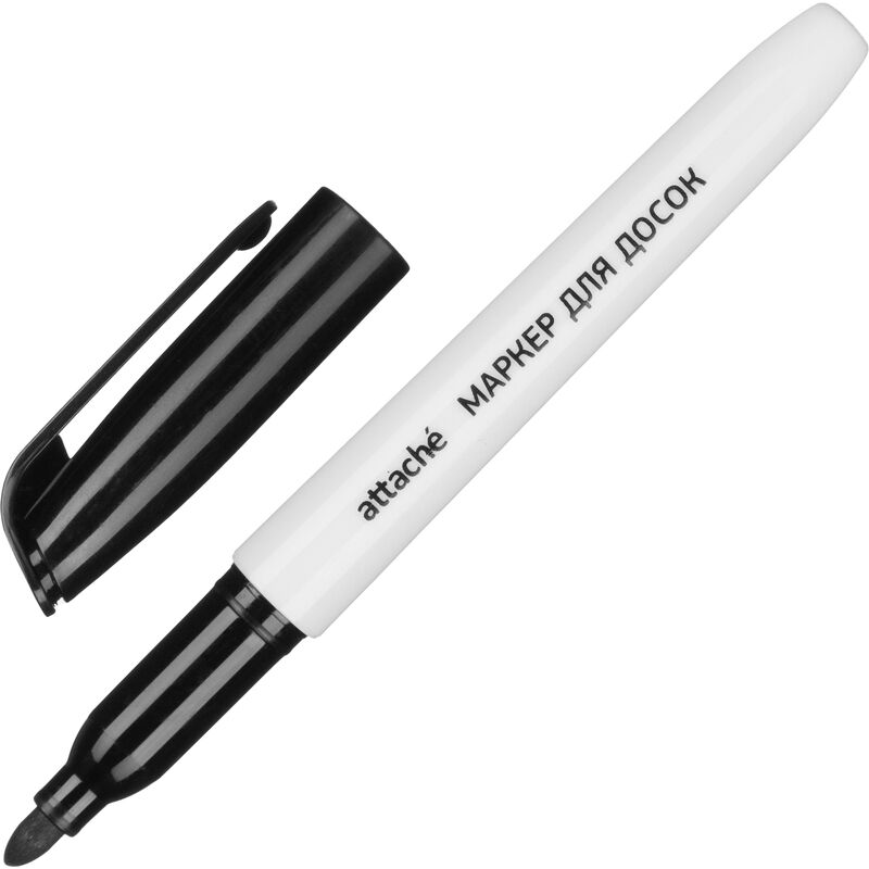 Маркер для белых досок черный (толщина линии 1-3 мм) круглый наконечник NoName