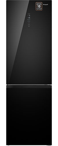 Двухкамерный холодильник Weissgauff WRK 2000 Total NoFrost Inverter Black Glass