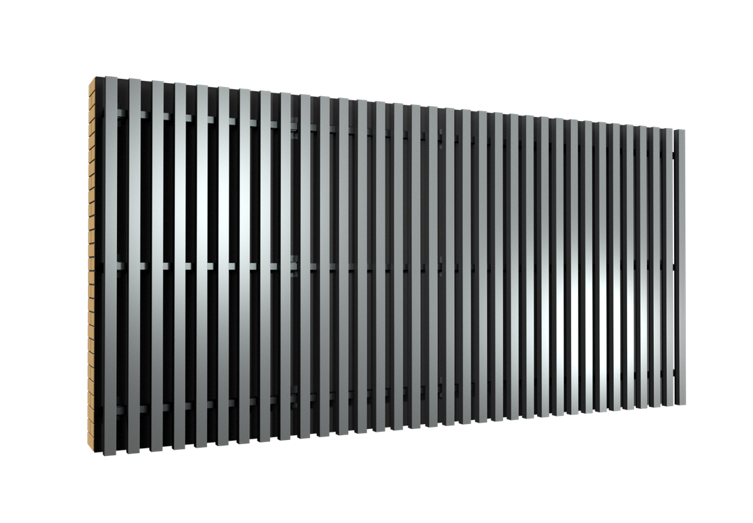 Ламель прямоугольная с боковой перемычкой ALULAM QUATTRO 60.60 1