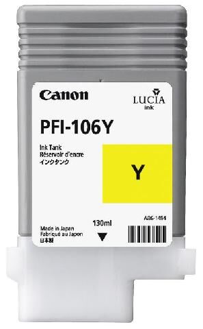 Картридж Canon PFI-106Y Yellow 130 мл (6624B001)