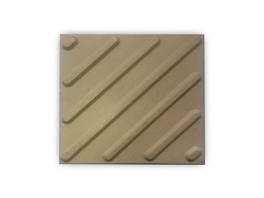 Тактильная бетонная плитка Диагональ 500х500х47