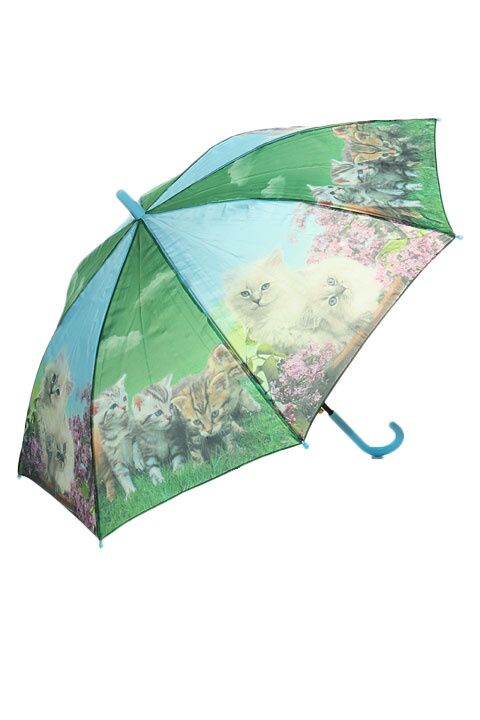 Зонт дет. Universal 128-2 полуавтомат трость (голубой)