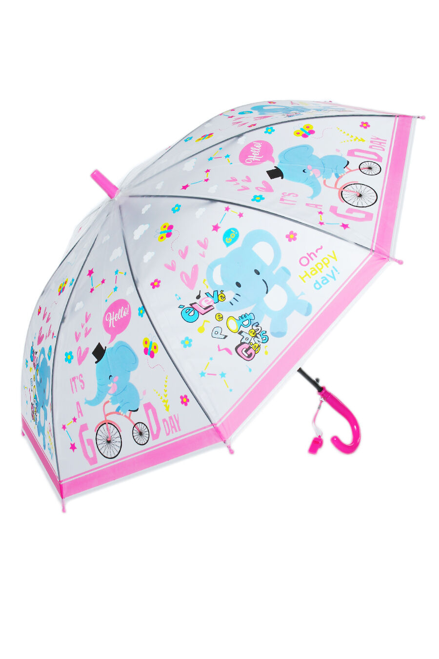 Зонт дет. Universal 121-5 полуавтомат трость (розовый)