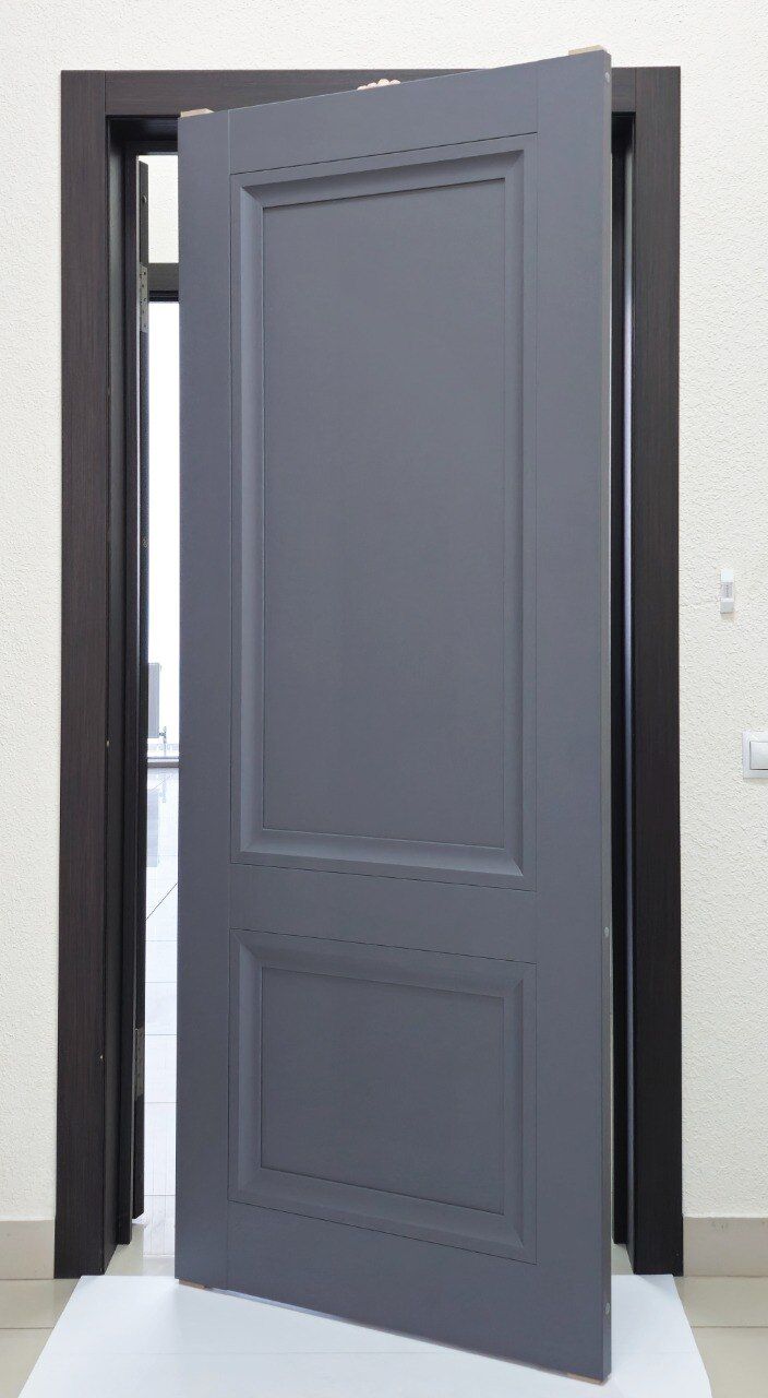 Дверь межкомнатная Орион-2 Винил Шагрень графит 2