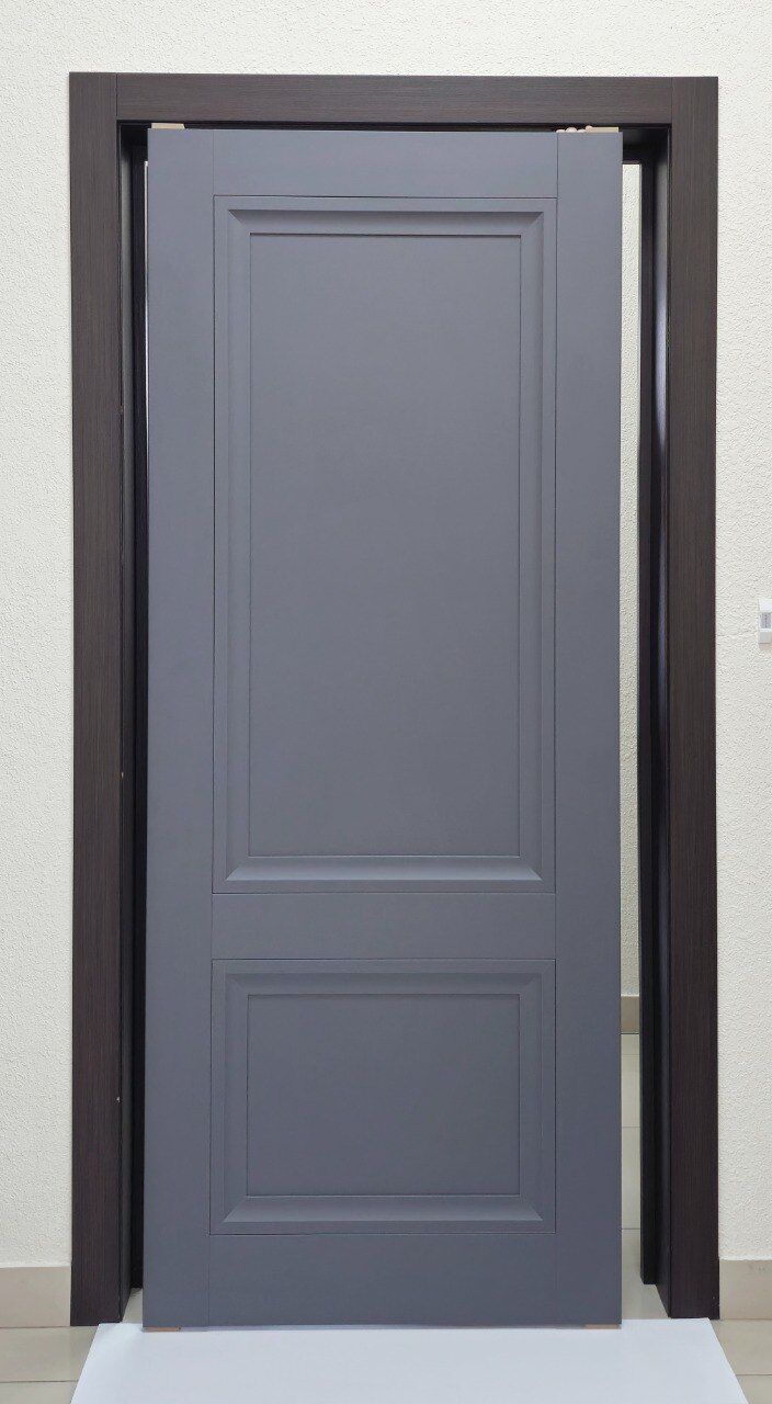 Дверь межкомнатная Орион-2 Винил Шагрень графит 4