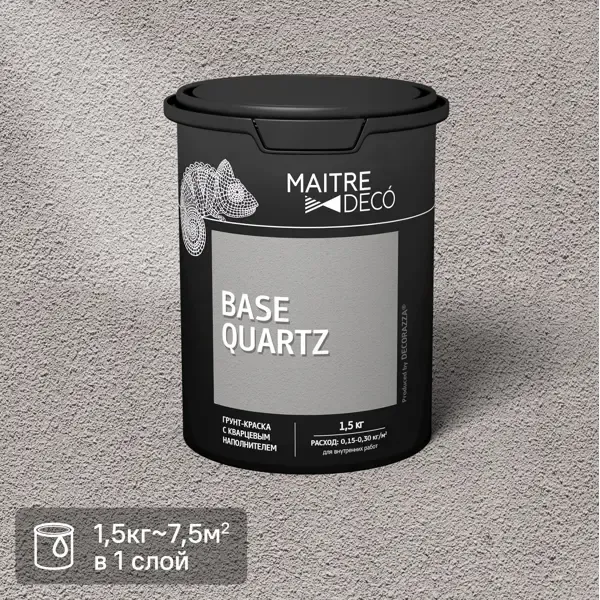 Грунт-краска Maitre Deco «Base Quartz» 1.5 кг MAITRE DECO