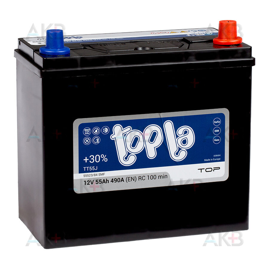 Аккумулятор Topla Top JIS 55R 490А 236x126x227 (118255 55523/84 унив. клеммы)