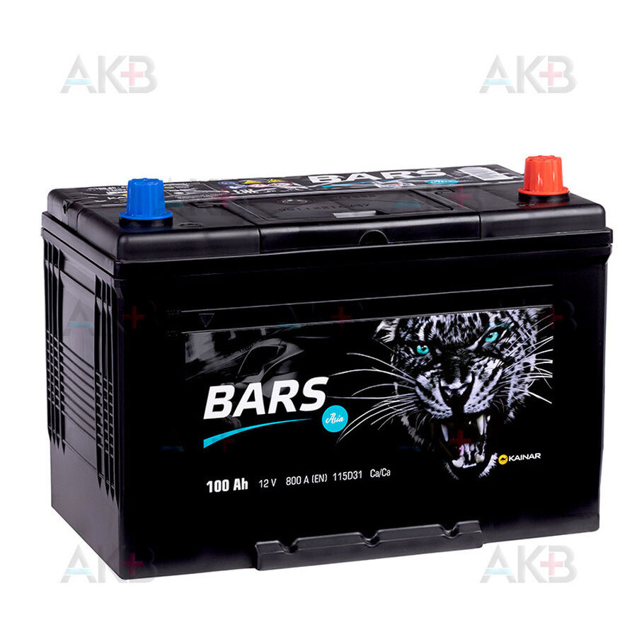 Аккумулятор BARS Asia 6СТ-100 АПЗ о.п. 115D31L 100 Ач 800A (304x173x220)