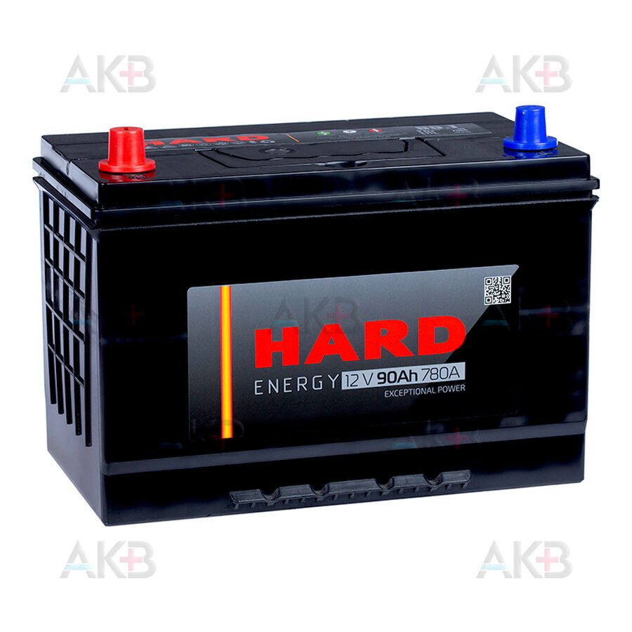 Аккумулятор HARD ASIA 105D31R 90 Ач 780A п.п. (306x173x225) ca/ca Silver