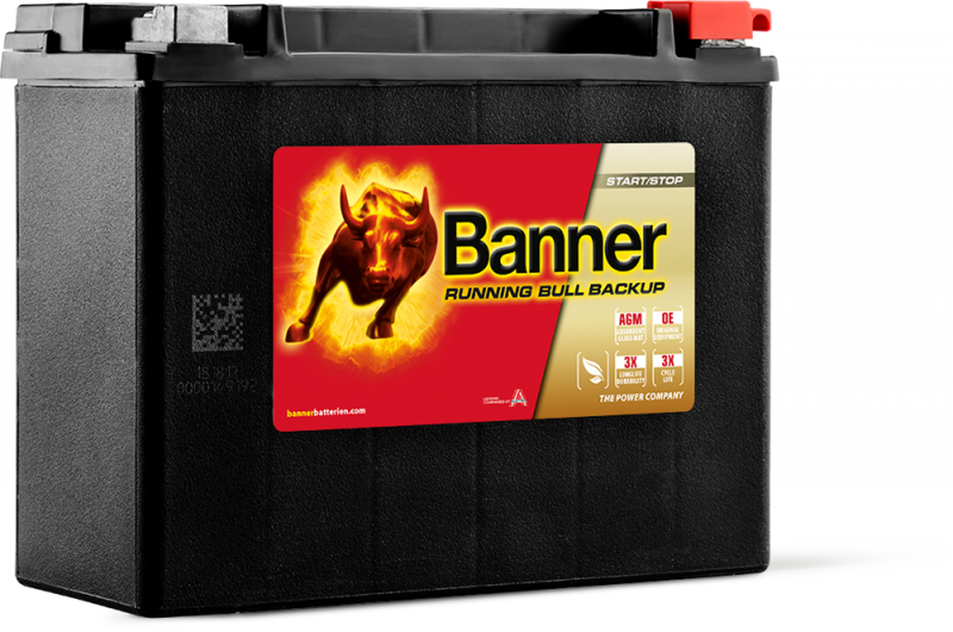 Аккумулятор BANNER Running Bull AGM BACKUP 20Ач обр. пол. 300A (205x87x162) YTX24HL-BS 51801 AUX 18L