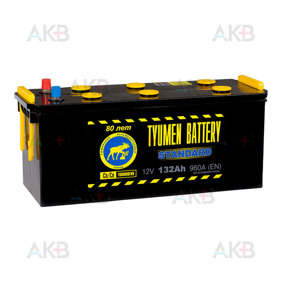 Аккумулятор Tyumen Battery Standard 132 Ач обр. пол. 960A (513х189х230)