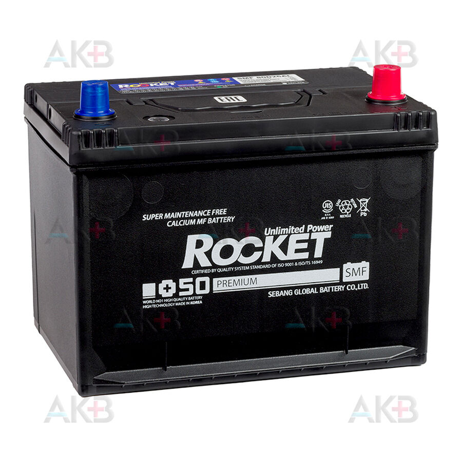Аккумулятор Rocket 80D26AL 62Ah 700A обр. пол. (260x173x205) низкий