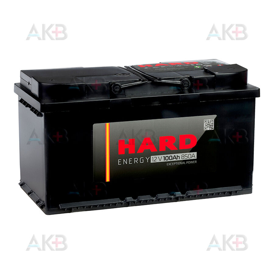 Аккумулятор HARD 100 Ач 850A п.п. (353x175x190) ca/ca silver