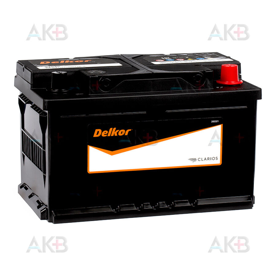 Аккумулятор Delkor 57539 (75R 650A 279x175x175)