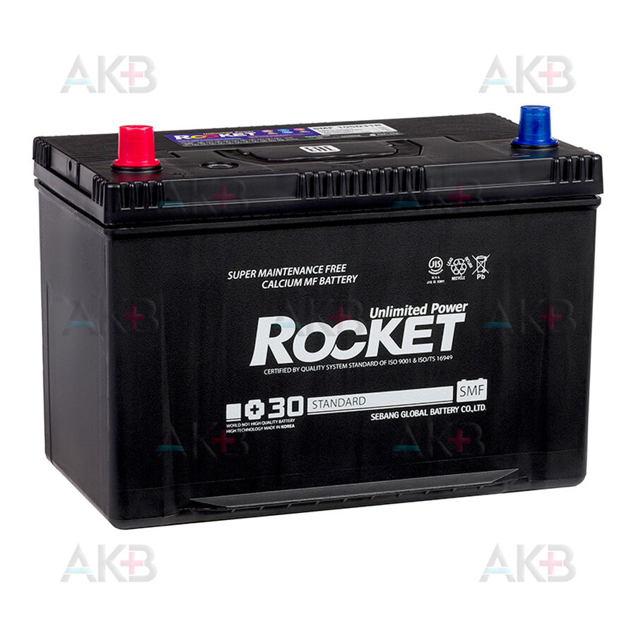 Аккумулятор Rocket 105D31R 90Ah 760A (305x173x225) прям. пол.