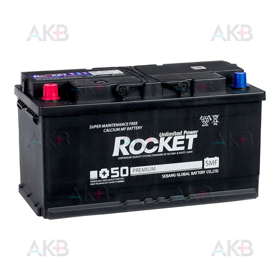 Аккумулятор Rocket 100Ah 830A прям. пол. (353x175x190) SMF 100R-L5