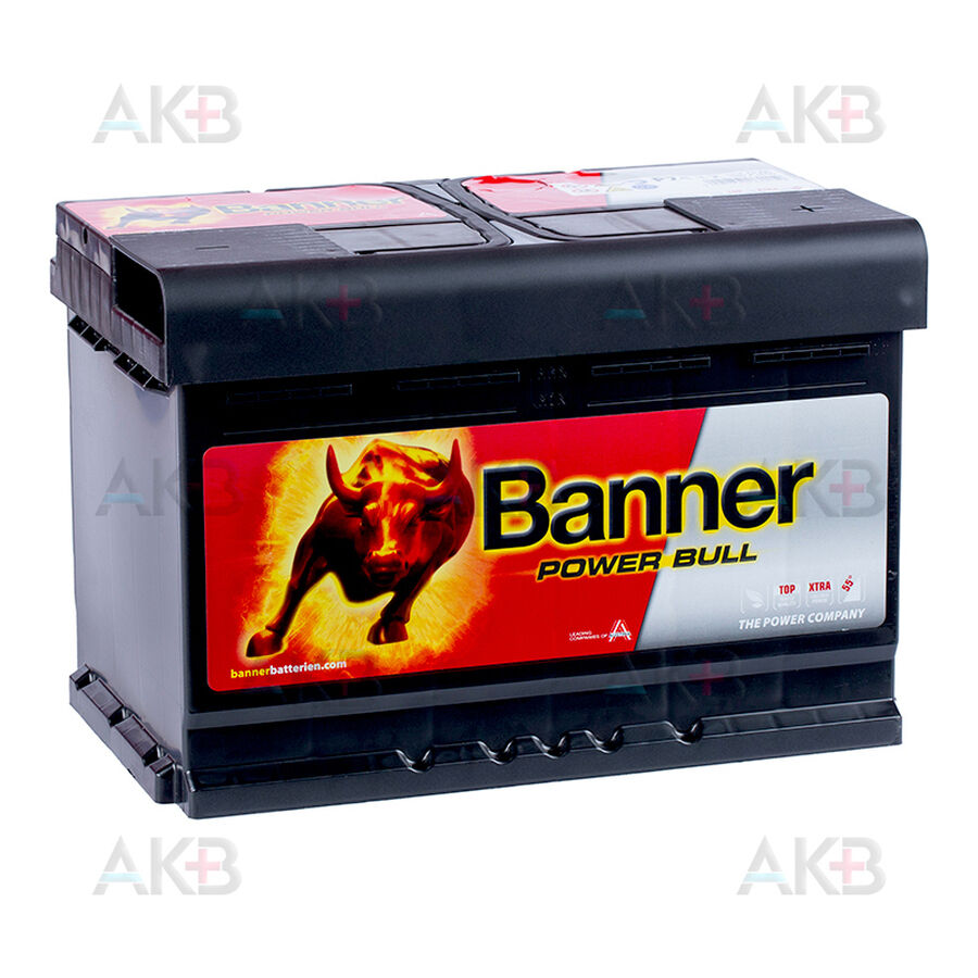 Аккумулятор BANNER Power Bull (74 12) 74R 680A 278x175x190