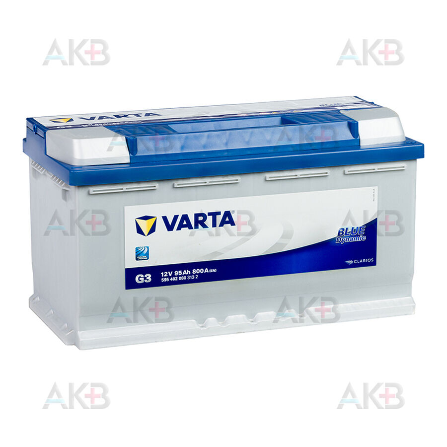 Аккумулятор Varta Blue Dynamic G3 95R 800A 353x175x190