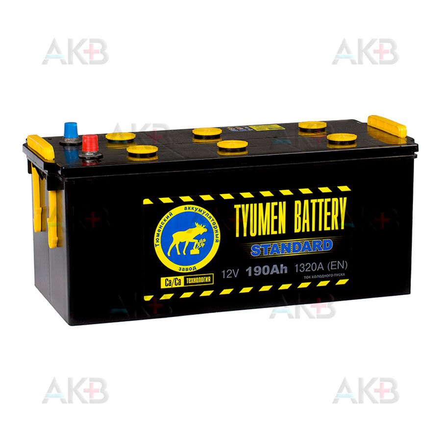 Аккумулятор Tyumen Battery Standard 190 Ач прям. пол. 1320A (518x228x238)