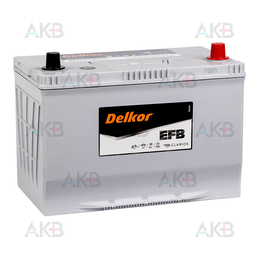 Аккумулятор Delkor EFB 145D31L 90 Ач 820A обр. пол. (306x173x225) T110