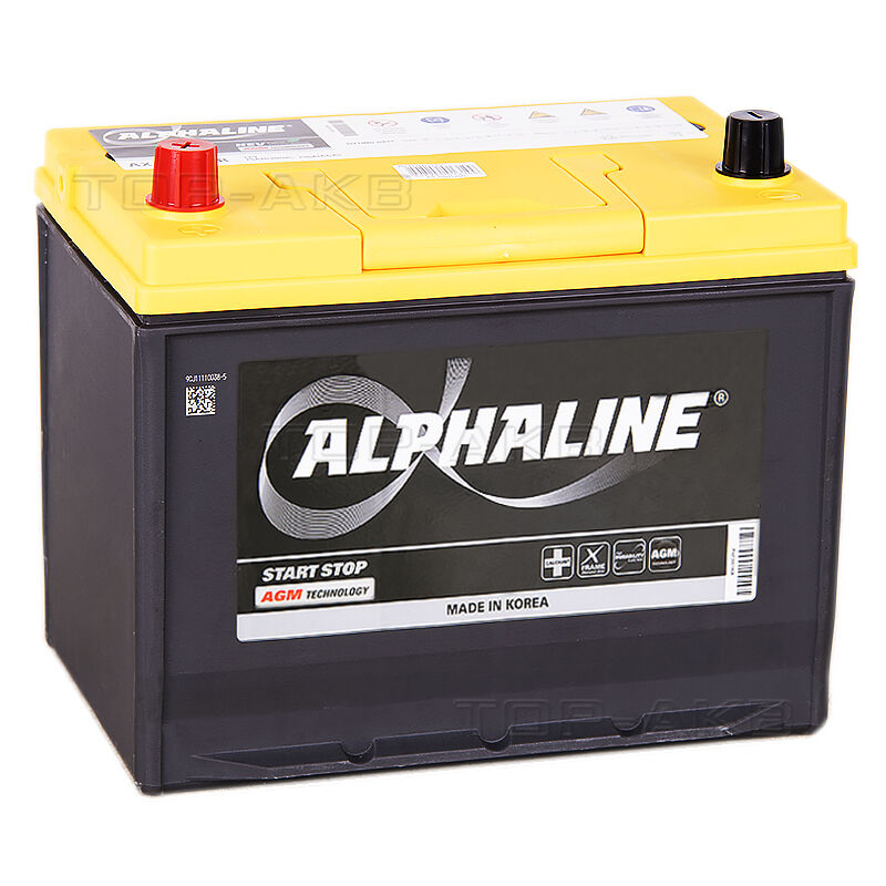 Аккумулятор Alphaline AGM AX D26R 75Ah 720A п.п. (260x172x220) Start-Stop