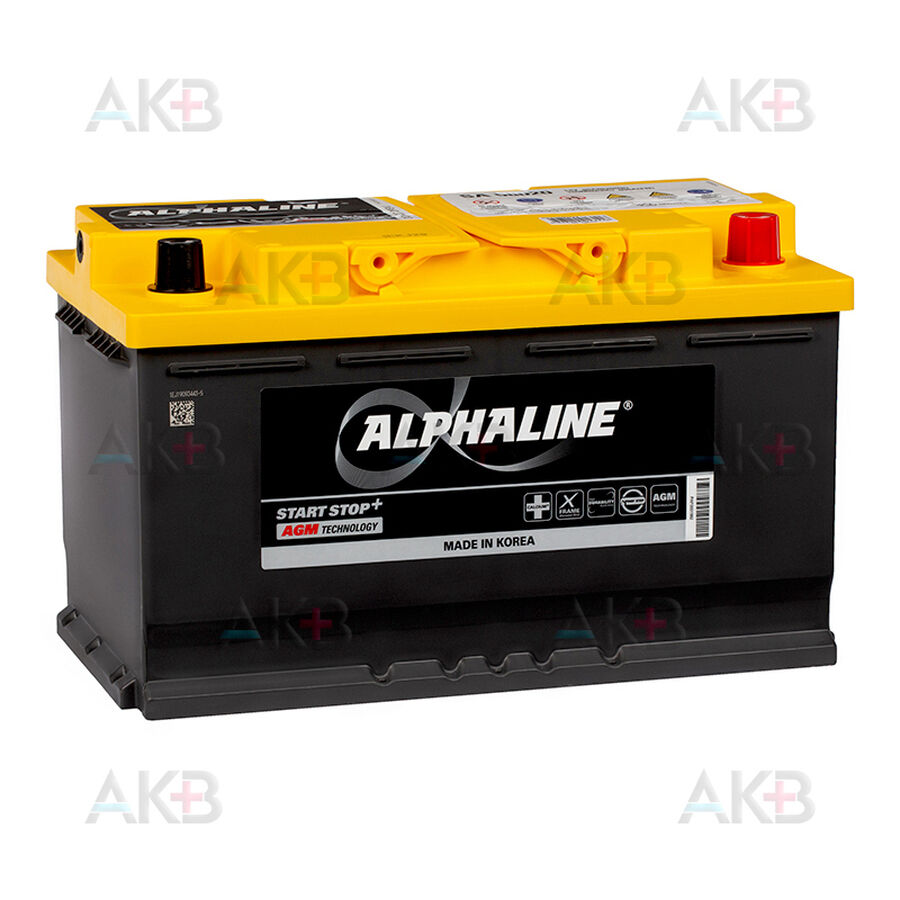Аккумулятор Alphaline AGM 80 L4 720A (315x175x190) AX 580800 58020