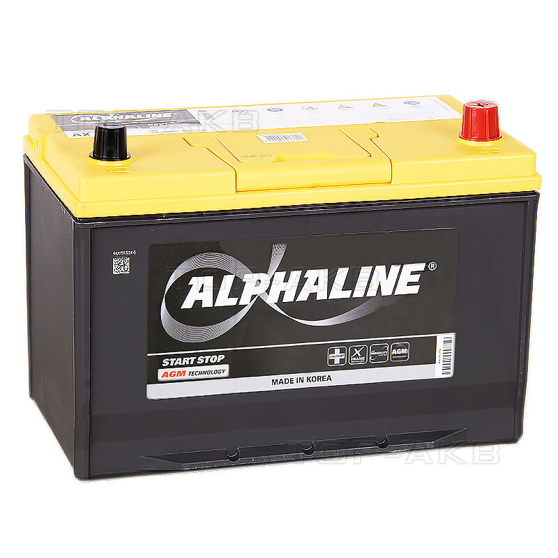 Аккумулятор Alphaline AGM D31L 90R 800A 306x175x225 Start-Stop