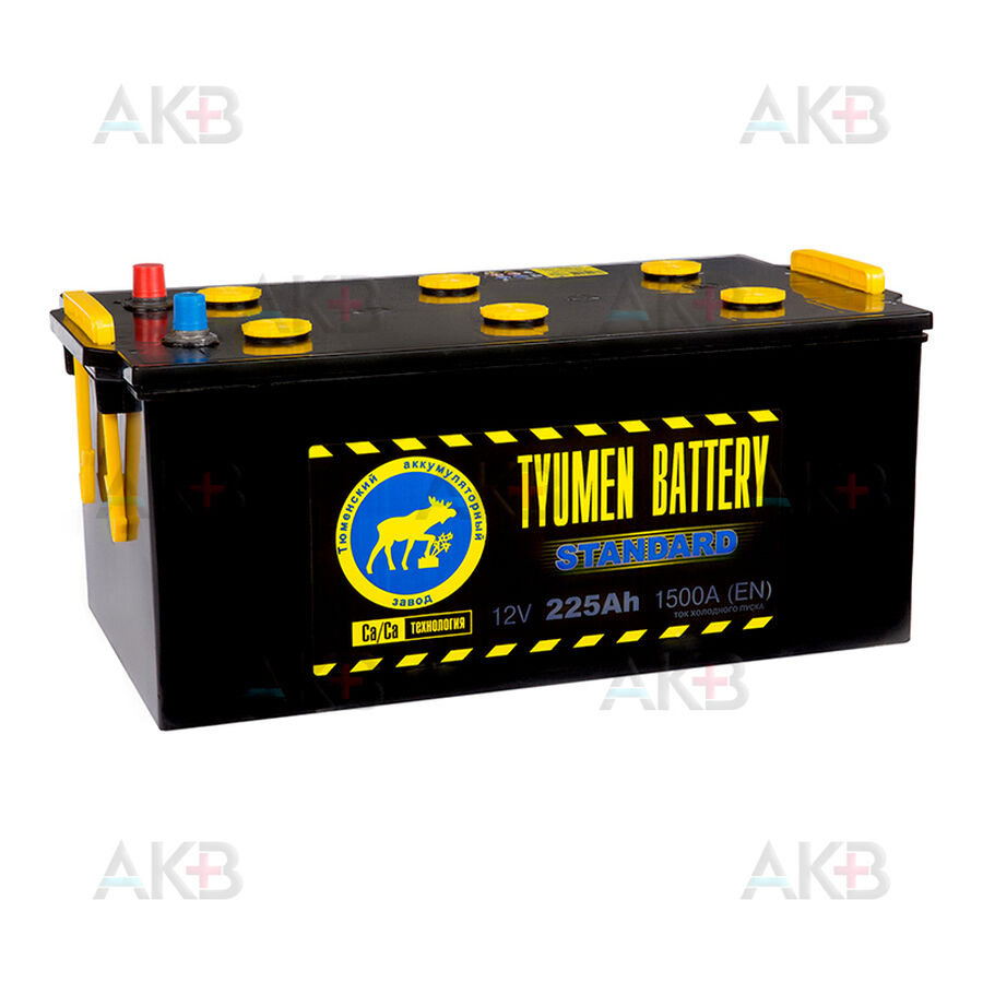 Аккумулятор Tyumen Battery Standard 225 Ач обр. пол. 1500A (518x278x242)