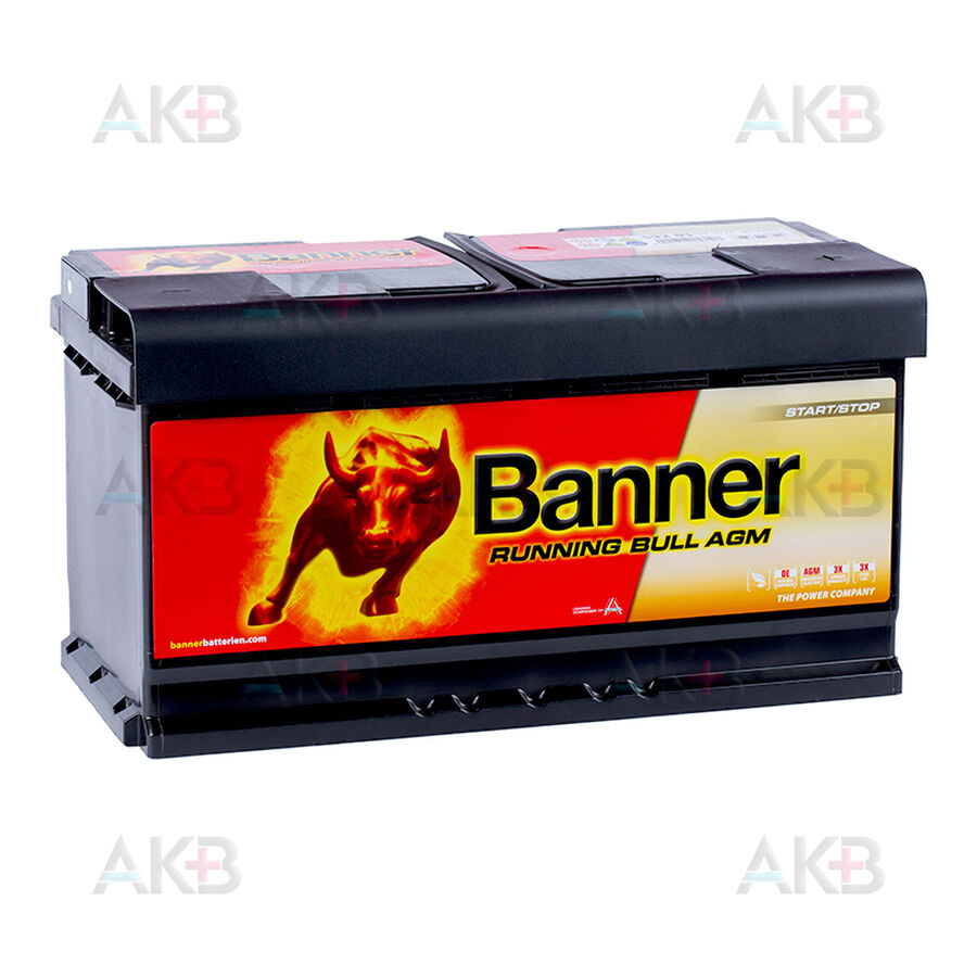 Аккумулятор BANNER Running Bull AGM Start-Stop (592 01) 92R 850A 354x175x190