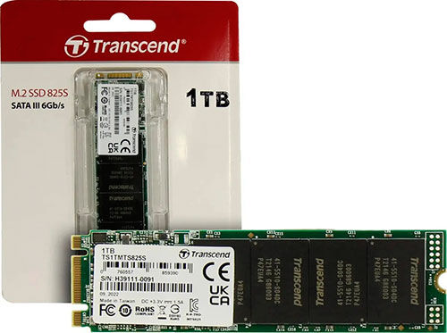 SSD накопитель Transcend M.2 MTS825 1000 Гб SATA III (TS1TMTS825S)