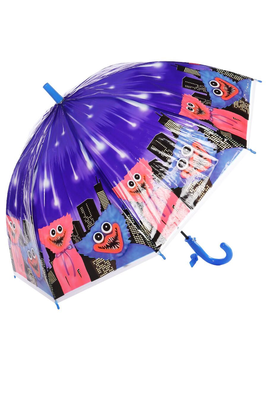 Зонт дет. Panda 204-2 полуавтомат трость (синий)