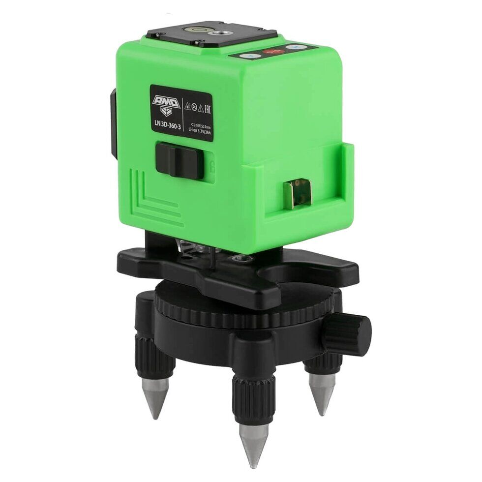 Лазерный уровень AMO LN 3D-360-3 с зеленым лучом Нивелиры 2