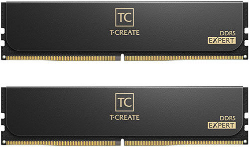 Оперативная память Team Group DDR5 48GB (2x24GB) 7200MHz T-Create Expert Black (CTCED548G7200HC34ADC01)