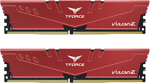 Оперативная память Team Group DDR4 16GB (2x8GB) 3200MHz T-Force Vulcan Z Red (TLZRD416G3200HC16CDC01)