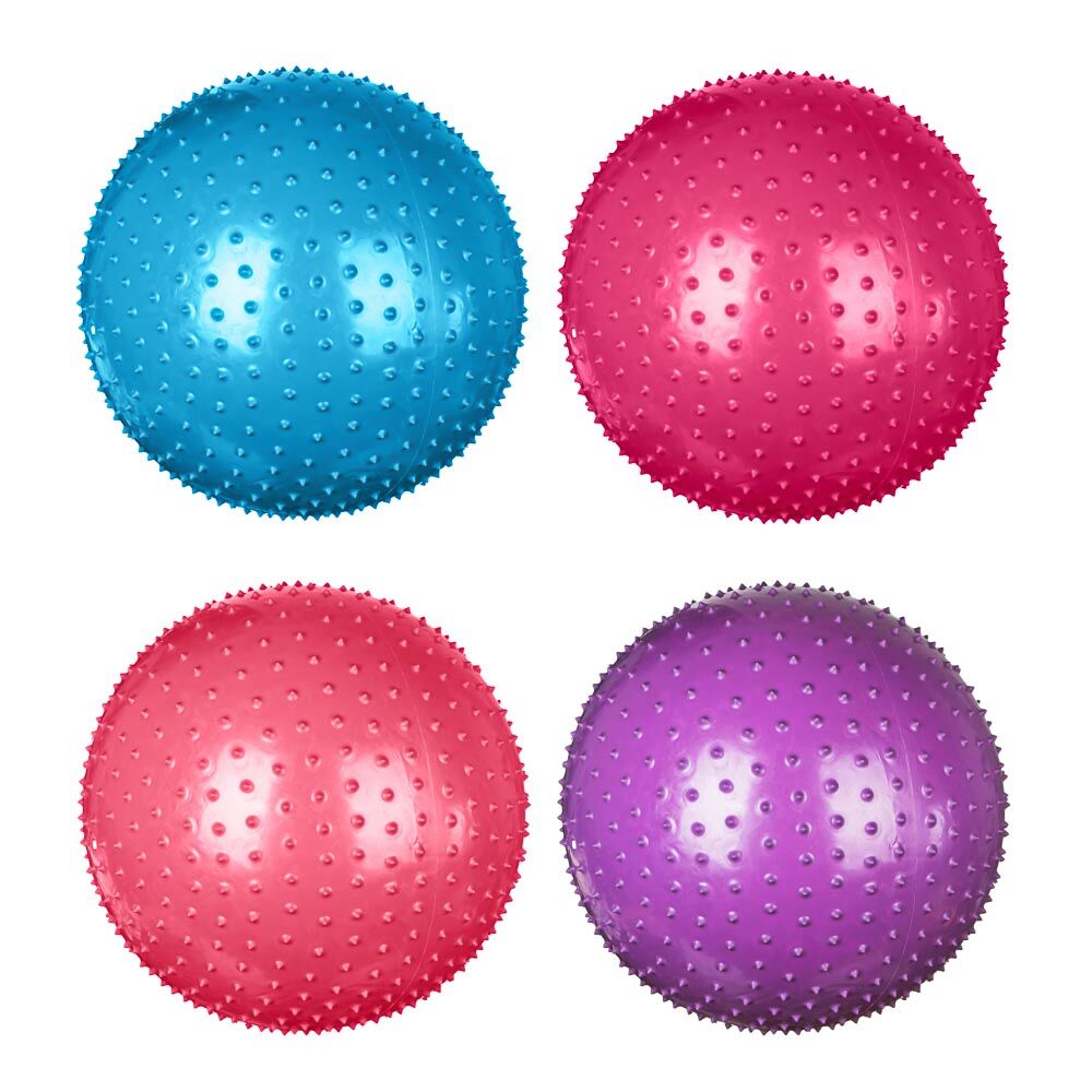 SILAPRO Мяч для фитнеса массажный, ПВХ, d 75см, 1000г, 4 цвета