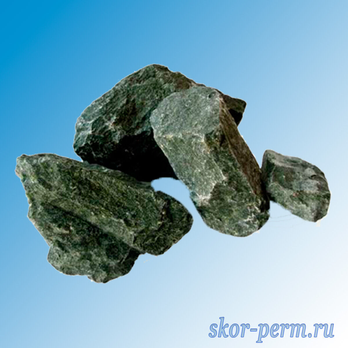 Камни для банных печей ДУНИТ (20 кг)