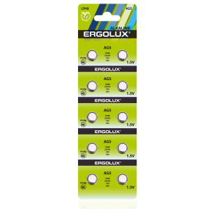 Батарейка «Ergolux» AG- 5 LR48 BL-10 (10*-блистер; 200 комп.)/14316/891537