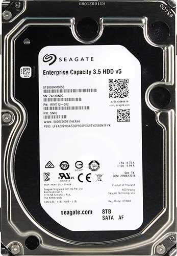Жесткий диск Seagate 3.5 8Tb SATA III Enterprise Capacity 7200rpm 256MB (ST8000NM0055)