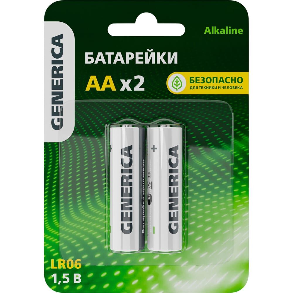 Щелочная батарейка GENERICA alkaline, lr06/aa